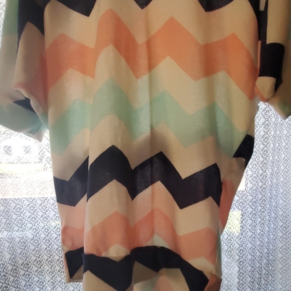 Beautiful blue pink & white striped shirt - Picture 2 of 3